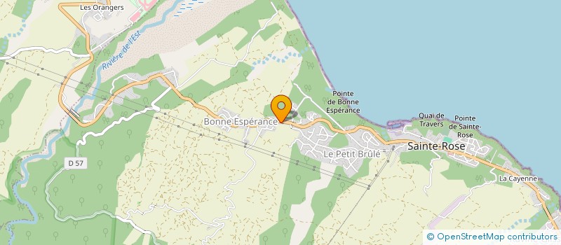 localisation de l'entreprise LES GRANDS PALMIERS  SAINTE-ROSE