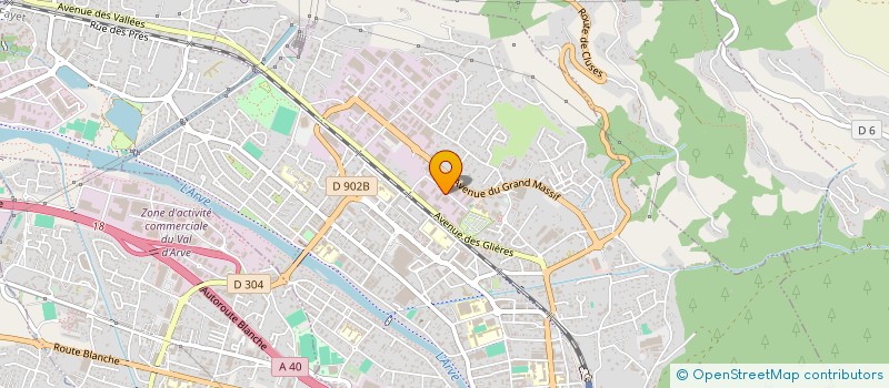 localisation de l'entreprise LES GRANDS PRAZ  THYEZ