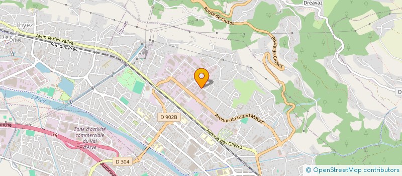 localisation de l'entreprise LES GRANDS PRES  CLUSES