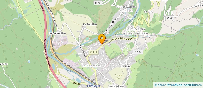 localisation de l'entreprise LES GRANDS PRES à SAINTE-MARIE-DE-CUINES