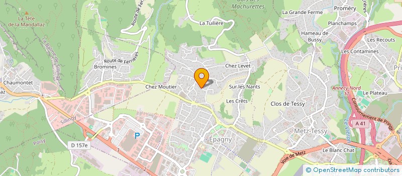 localisation de l'entreprise LES GRANDS PRES  EPAGNY METZ-TESSY