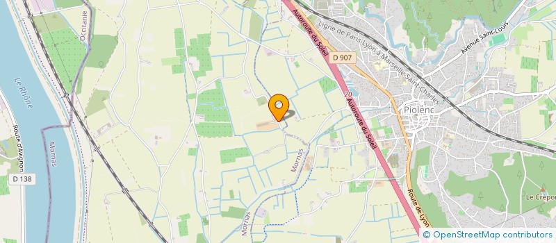 localisation de l'entreprise LES GRANDS PRES  MORNAS