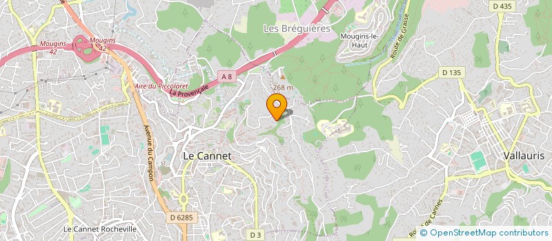 localisation de l'entreprise LES GRANDS QUATRE SCI à LE CANNET