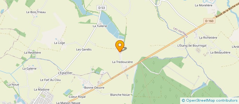 localisation de l'entreprise LES GRANDS ROCHERS à MESNARD-LA-BAROTIERE