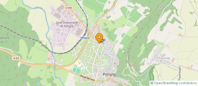 localisation de l'entreprise LES GRANDS ROUSSOTS  POLIGNY