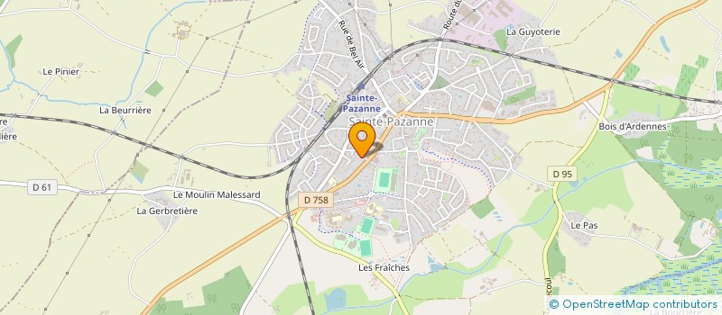 localisation de l'entreprise LES GRANDS SEREINS  SAINTE-PAZANNE