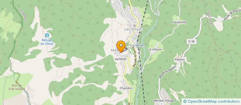 localisation de l'entreprise LES GRANDS SORBIERS  LES ALLUES