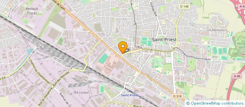 localisation de l'entreprise LES GRANDS TAILLIS à SAINT-PRIEST