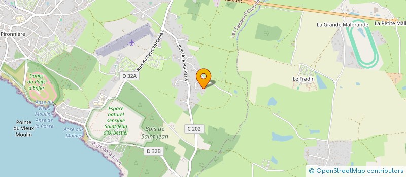 localisation de l'entreprise LES GRANDS TERRAGES 74 à LES SABLES D'OLONNE