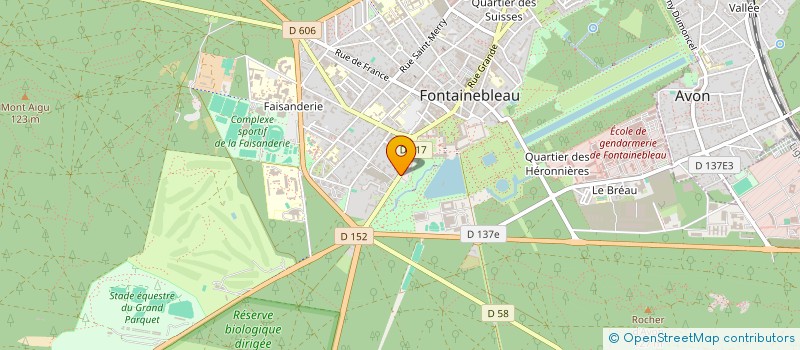 localisation de l'entreprise LES GRANDS VILLAGEOIS  FONTAINEBLEAU