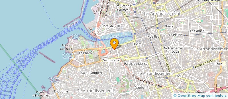 localisation de l'entreprise LES GRANDS VIVIERS DE MARSEILLE à MARSEILLE