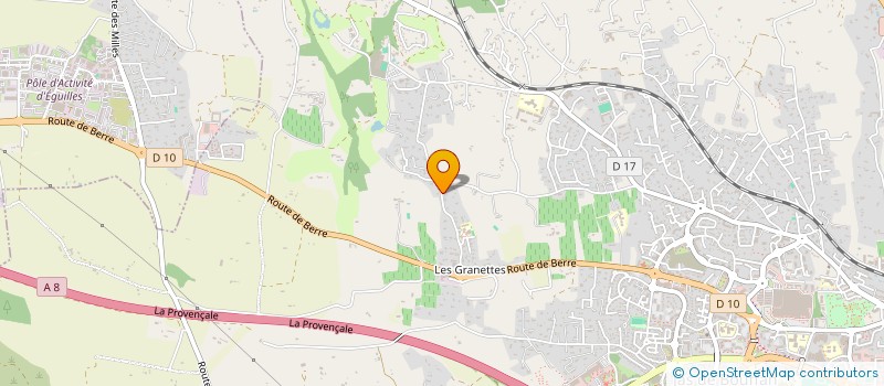 localisation de l'entreprise LES GRANETTES  AIX EN PROVENCE