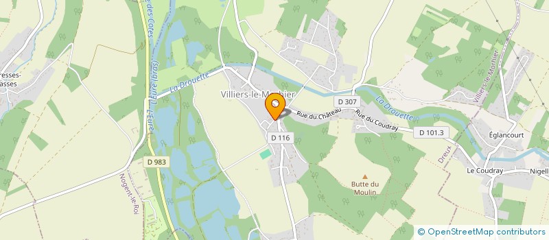 localisation de l'entreprise LES GRANGES à VILLIERS-LE-MORHIER