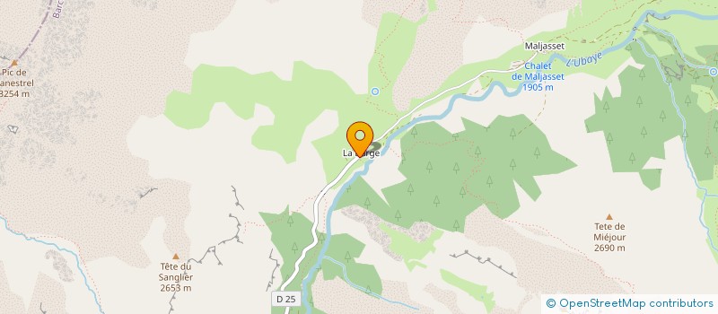 localisation de l'entreprise LES GRANGES  SAINT-PAUL-SUR-UBAYE