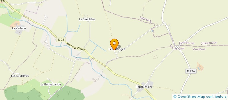 localisation de l'entreprise LES GRANGES  BOUFFRY