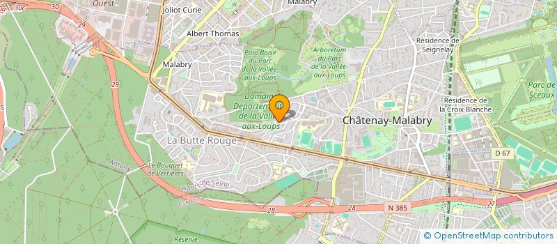 localisation de l'entreprise LES GRANGES  CHATENAY-MALABRY