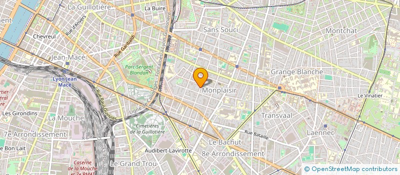 localisation de l'entreprise LES GRANGES BY CASE BLANCHE  LYON