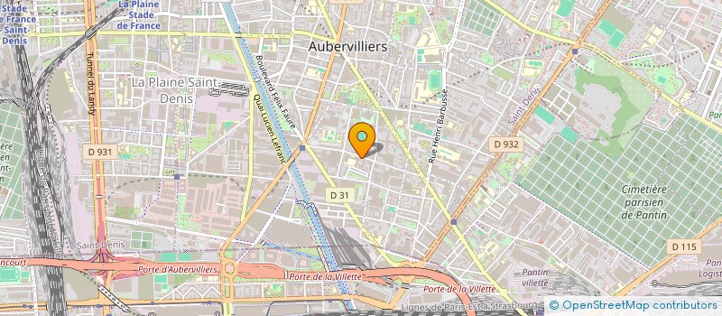 localisation de l'entreprise LES GRANGES D'OR  AUBERVILLIERS