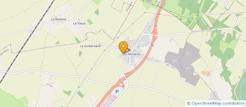 localisation de l'entreprise LES GRANGES DE BIARD  VALENCE-EN-POITOU