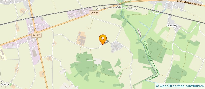 localisation de l'entreprise LES GRANGES DE CHAVIGNY  SAINTE-GEMME-LA-PLAINE