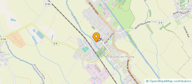 localisation de l'entreprise LES GRANGES DE LA BIETRE  BRAZEY-EN-PLAINE