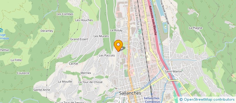 localisation de l'entreprise LES GRANGES DU GERDIL  DOMANCY