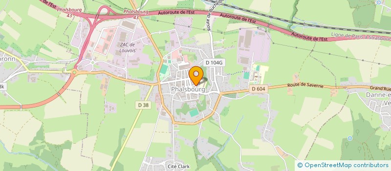 localisation de l'entreprise LES GRANGES DU GRAND FUSSY  PHALSBOURG