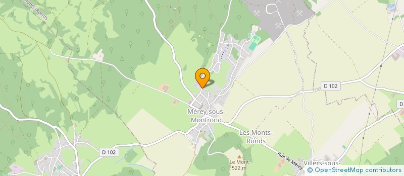 localisation de l'entreprise LES GRANGES DU LIEGE  LES MONTS-RONDS