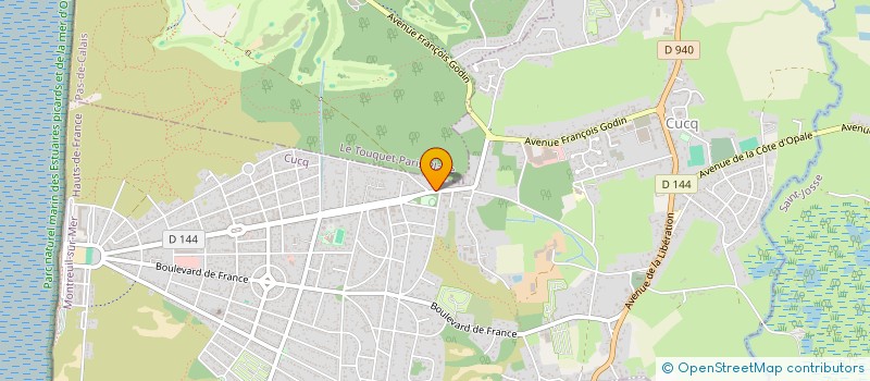 localisation de l'entreprise LES GRANGES DU LITTORAL  CUCQ