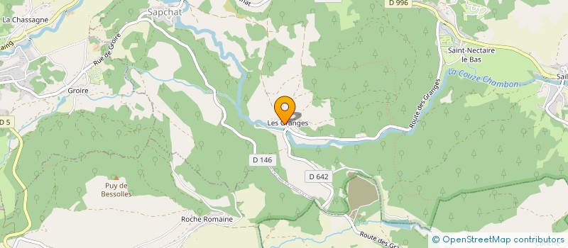 localisation de l'entreprise LES GRANGES EN JOIE  SAINT-NECTAIRE