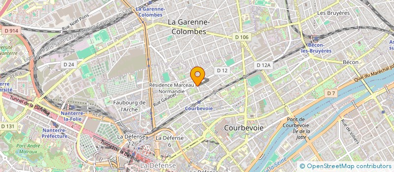 localisation de l'entreprise LES GRANGES LA CLUSAZ à COURBEVOIE