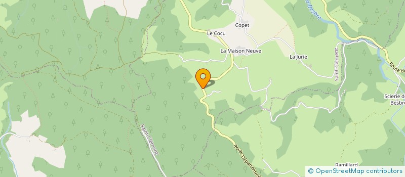 localisation de l'entreprise LES GRANITERIES DU CENTRE S A à LE MAYET-DE-MONTAGNE