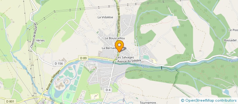 localisation de l'entreprise LES GRANITS DE LA COMBE à BURLATS