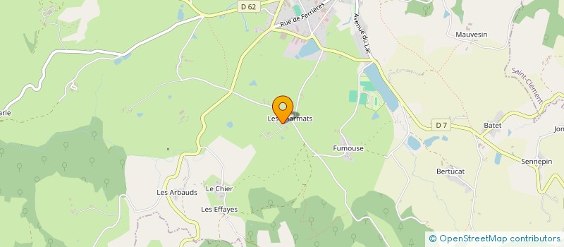 localisation de l'entreprise LES GRANITS DU BOURBONNAIS  LE MAYET-DE-MONTAGNE