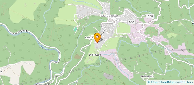 localisation de l'entreprise LES GRANITS DU LIGNON  LACROUZETTE