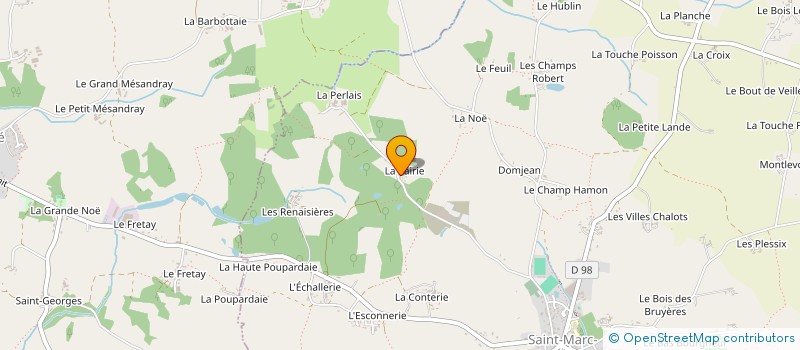 localisation de l'entreprise LES GRANITS ROGER LAMBERT à SAINT-MARC-LE-BLANC
