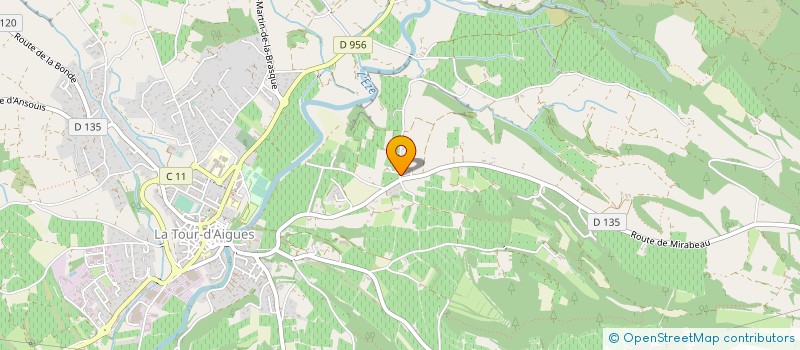 localisation de l'entreprise LES GRANULES DE BOIS  LA TOUR-D'AIGUES