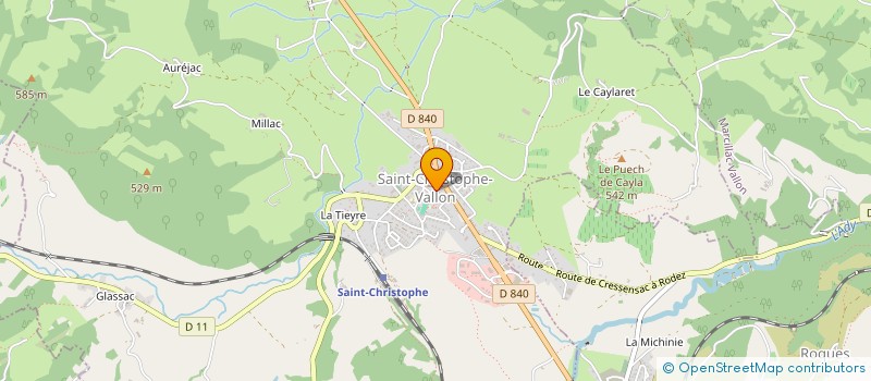 localisation de l'entreprise LES GRAPILLOUS DU VALLON  SALLES-LA-SOURCE