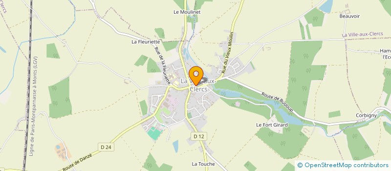 localisation de l'entreprise LES GRATTE-LOUPS à LA VILLE-AUX-CLERCS