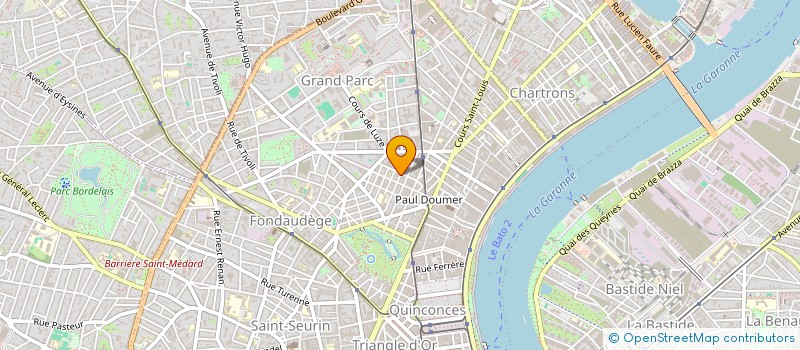 localisation de l'entreprise LES GRATUITS GIRONDE SOLIDARITE  BORDEAUX