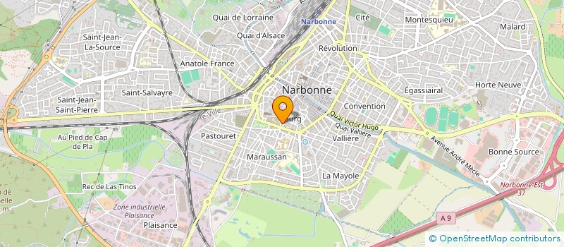 localisation de l'entreprise LES GRAVES à NARBONNE