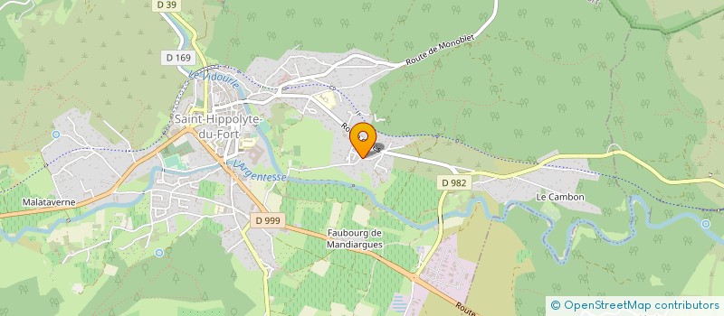 localisation de l'entreprise LES GRAVES  SAINT-HIPPOLYTE-DU-FORT