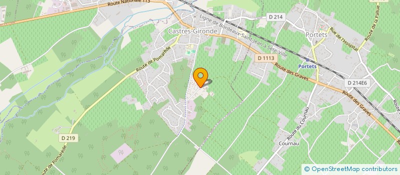 localisation de l'entreprise LES GRAVES  CASTRES-GIRONDE