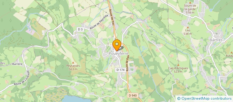 localisation de l'entreprise LES GRAVES DE SAUX  OUSTE