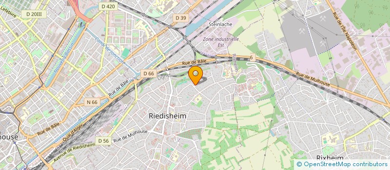 localisation de l'entreprise LES GRAVEURS D'ALSACE à RIEDISHEIM