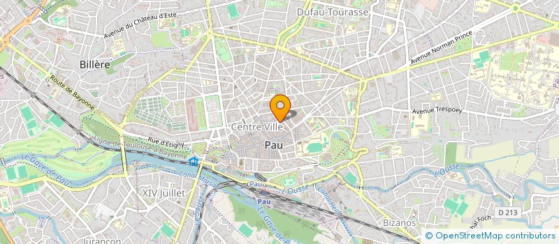 localisation de l'entreprise LES GRAVEUZES à PAU