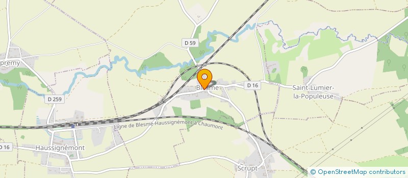 localisation de l'entreprise LES GRAVIERES  BLESME