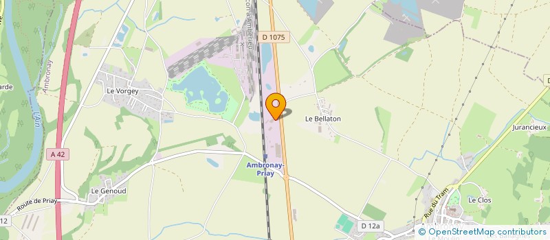 localisation de l'entreprise LES GRAVIERES EN ROSSET à AMBRONAY