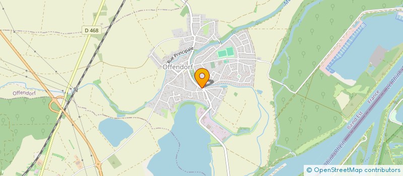 localisation de l'entreprise LES GRAVIERES ET CONCASSAGES D'OFFENDORF à OFFENDORF