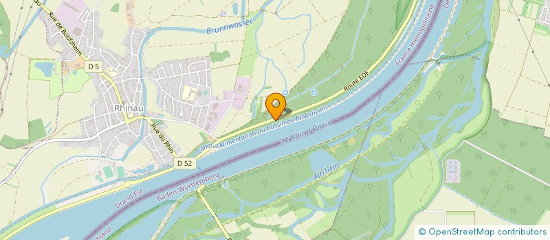 localisation de l'entreprise LES GRAVIERES RHENANES à RHINAU